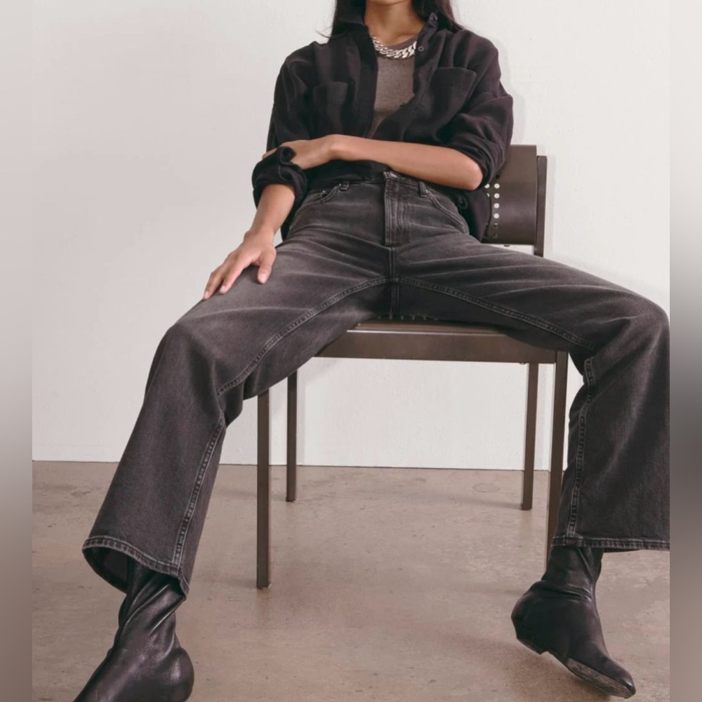 Everlane The Cheeky Straight Jean Charcoal 33R